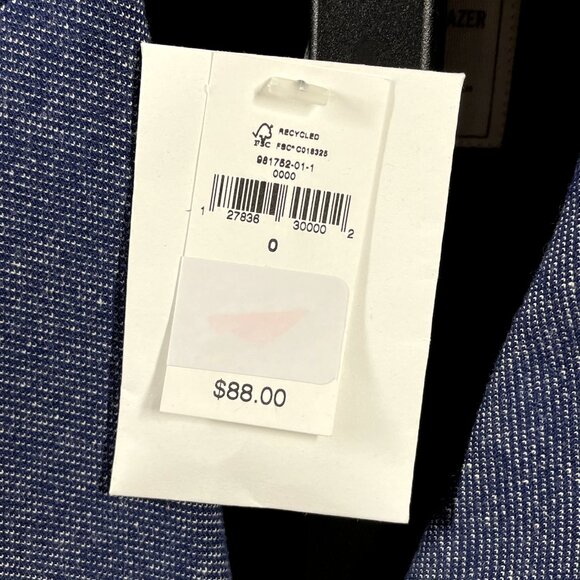 NEW Gap Jacket Womens 0 blue blazer career preppy business academy - Picture 5 of 9